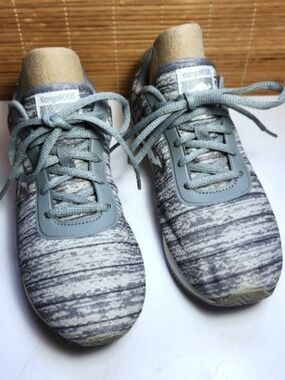 Kangaroos Grey Knit Memory Foam Athletic Running Shoes Sneakers Womens Size 8